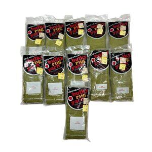 Lot Of 11 VTG Red Heart Bulky Rug Yarn #608 Avocado, Latch Hook Acrylic NOS